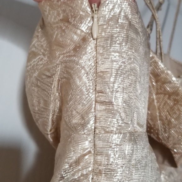 BCBG Paris Gold Cocktail Semi Formal Party Dress - Picture 5 of 5